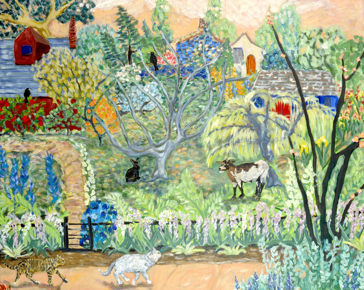 Casa dei sogni, 2019 acrilico su tela da Deborah Eve Alastra
