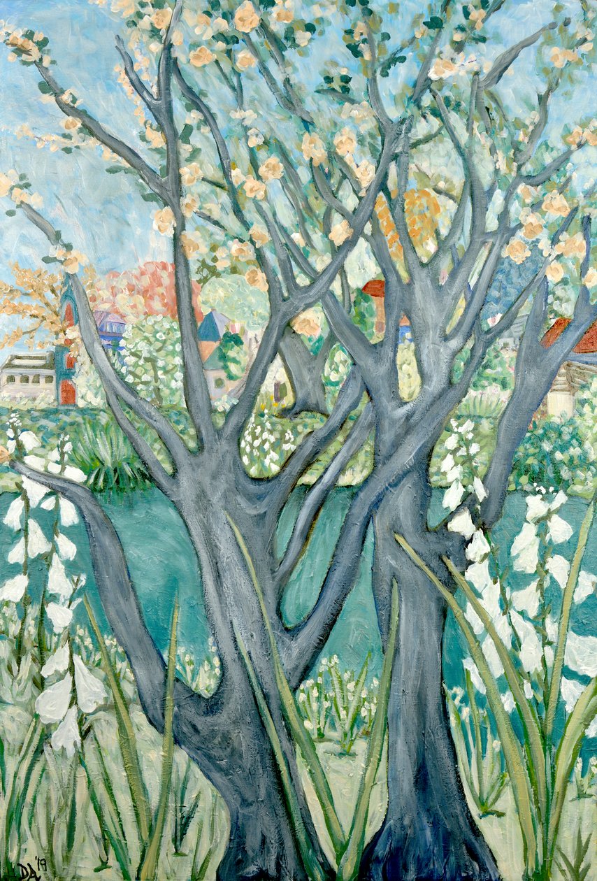 Inizio primavera, 2019 (acrilico su tela) da Deborah Eve Alastra