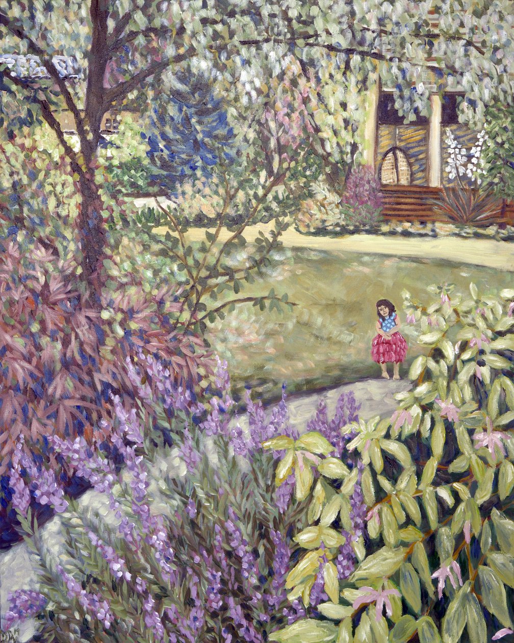 Fata dei fiori, 2019 (acrilico su tela) da Deborah Eve Alastra