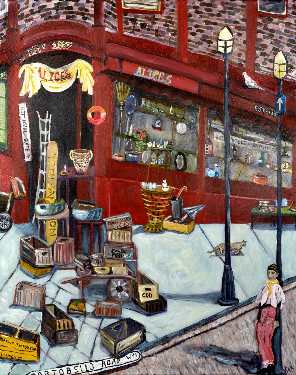 Portobello Road, 2020 (acrilico/medio) da Deborah Eve Alastra