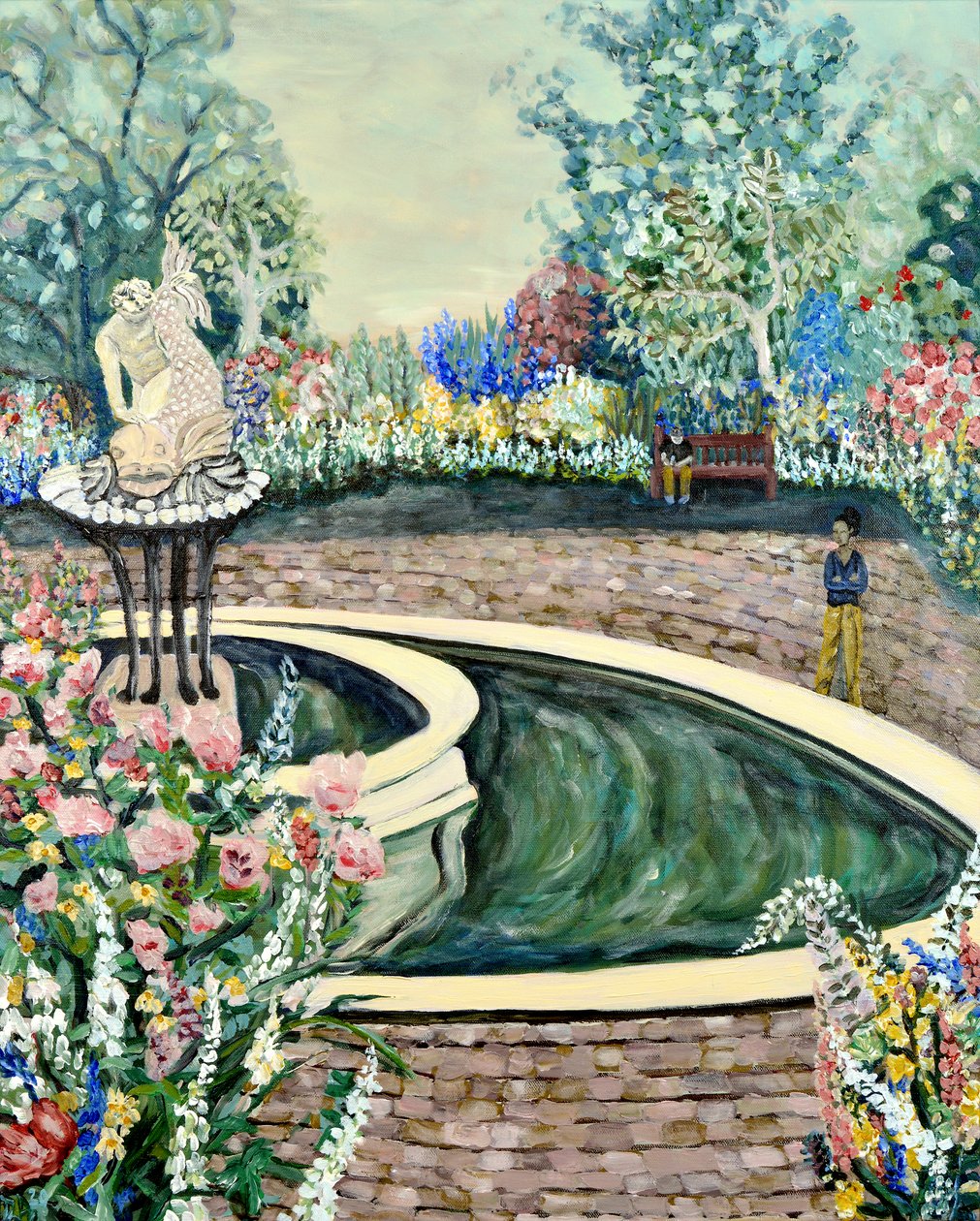 Giardino della Regina, 2020 (acrilico su tela) da Deborah Eve Alastra
