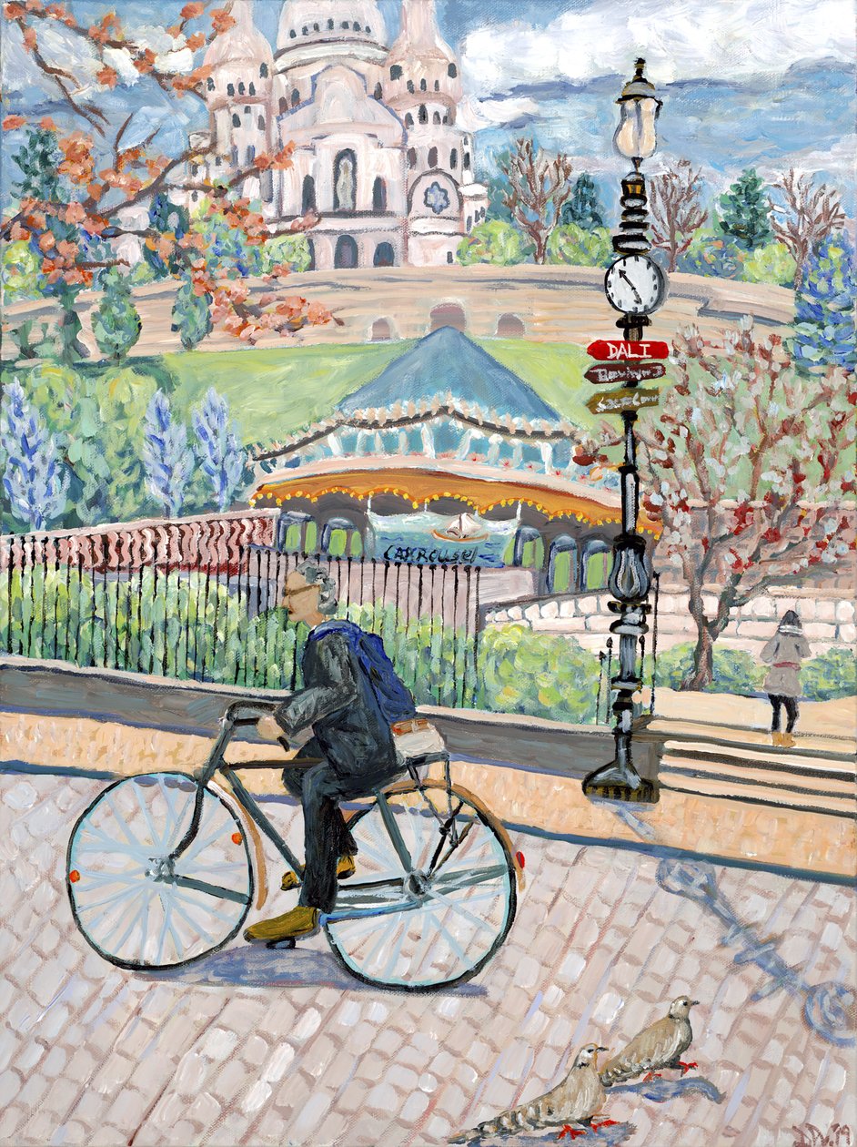 Veduta del Sacro Cuore, 2019 (acrilico su tela) da Deborah Eve Alastra