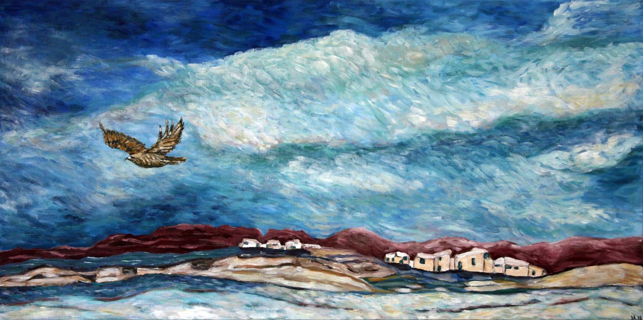 Cielo del Sud-Ovest, 2015 (acrilico su tela) da Deborah Eve Alastra