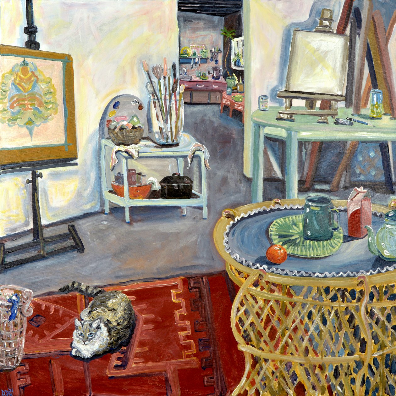Studio de Sabou, 2023 (acrilico su tela) da Deborah Eve Alastra