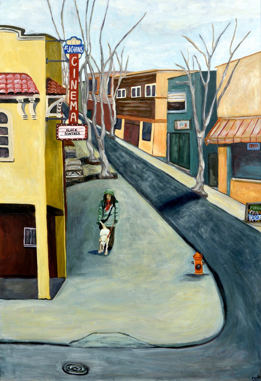 Winter St. Johns, 2016 (acrilico su tela) da Deborah Eve Alastra