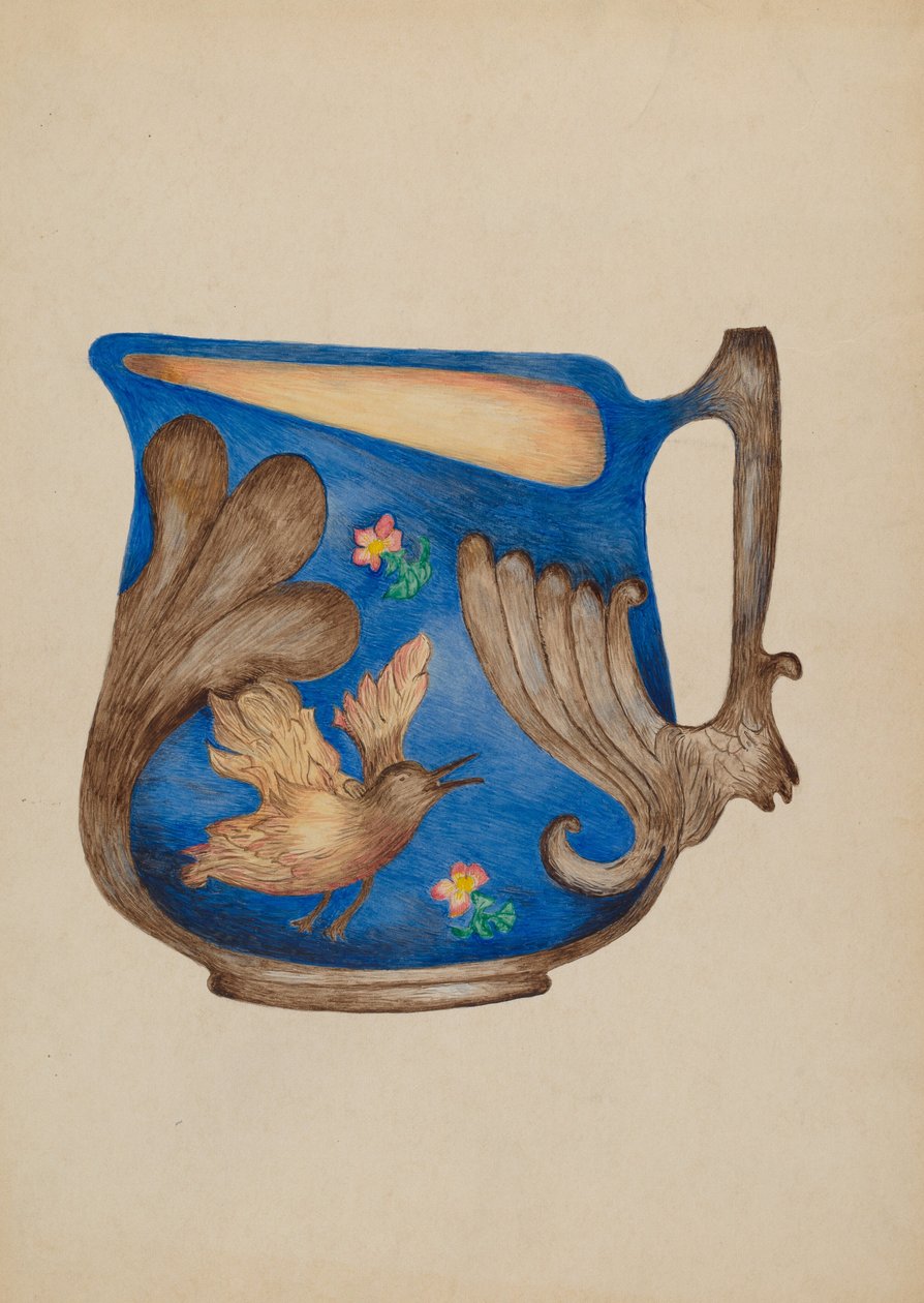 Brocca di Maiolica da Della Button