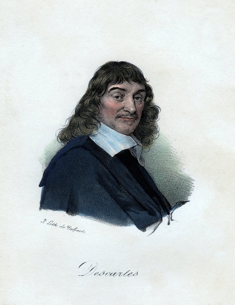 Rene Descartes, filosofo, matematico e scienziato francese da Delpech