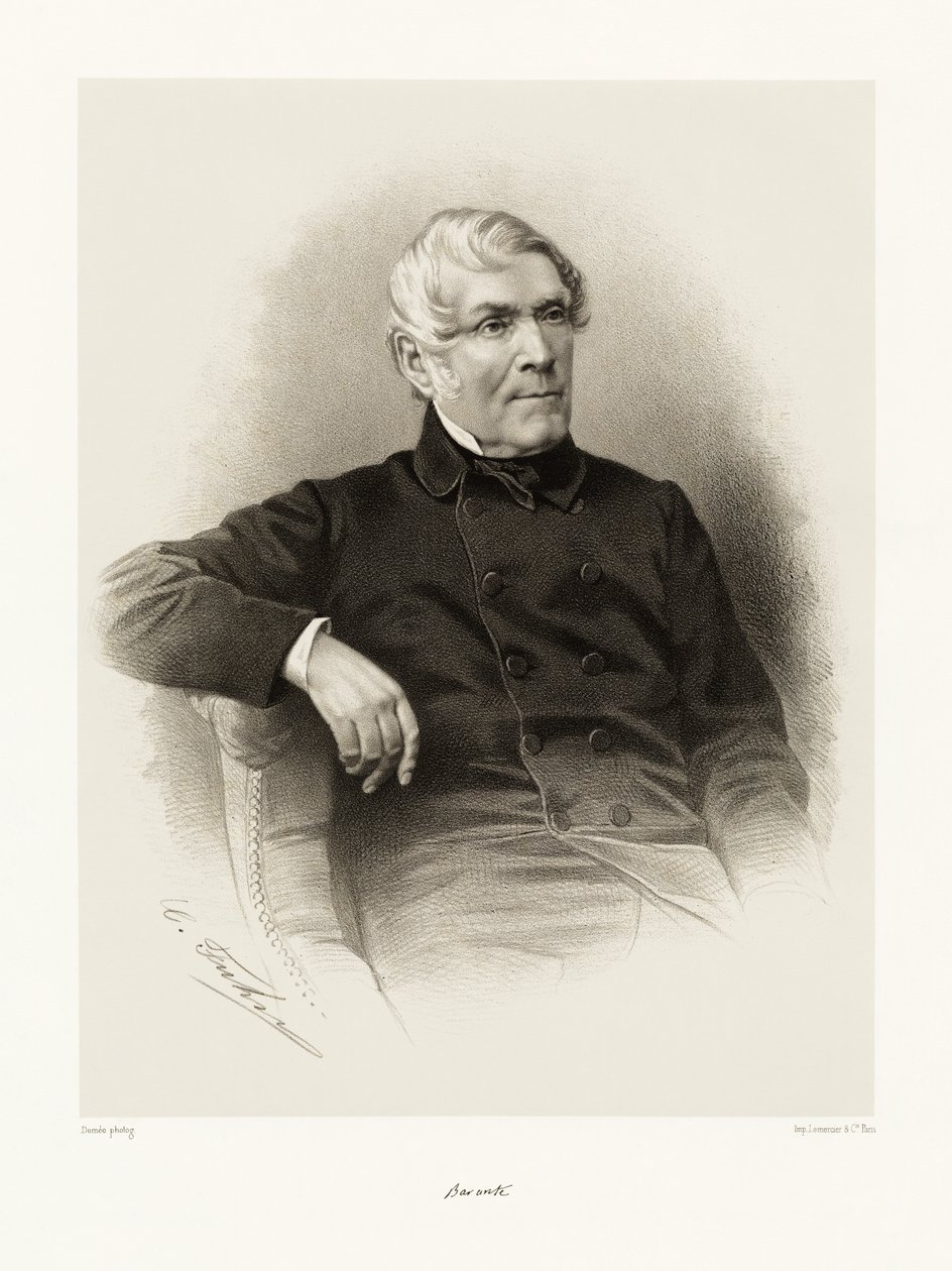 Amable Guillaume Prosper Brugière, barone di Barante, 1865-66 da Demee