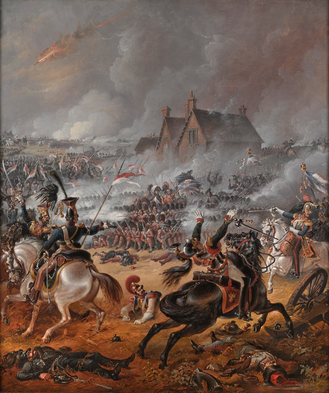 La battaglia di Waterloo da Denis (follower of) Dighton