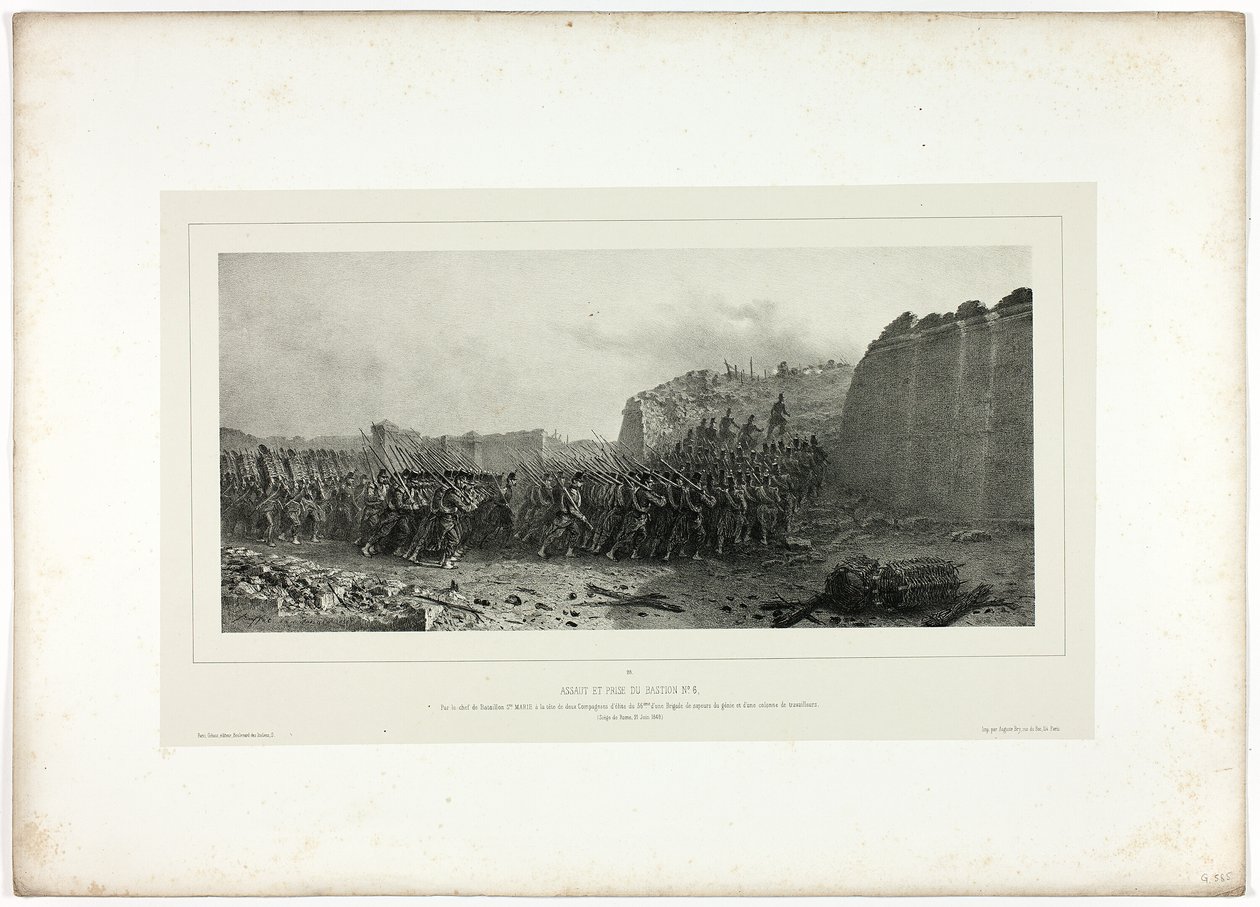 Assalto e cattura del bastione n. 6, da Souvenirs d