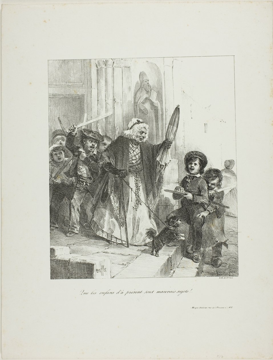 I bambini di oggi sono una brutta bestia! da Denis-Auguste-Marie Raffet