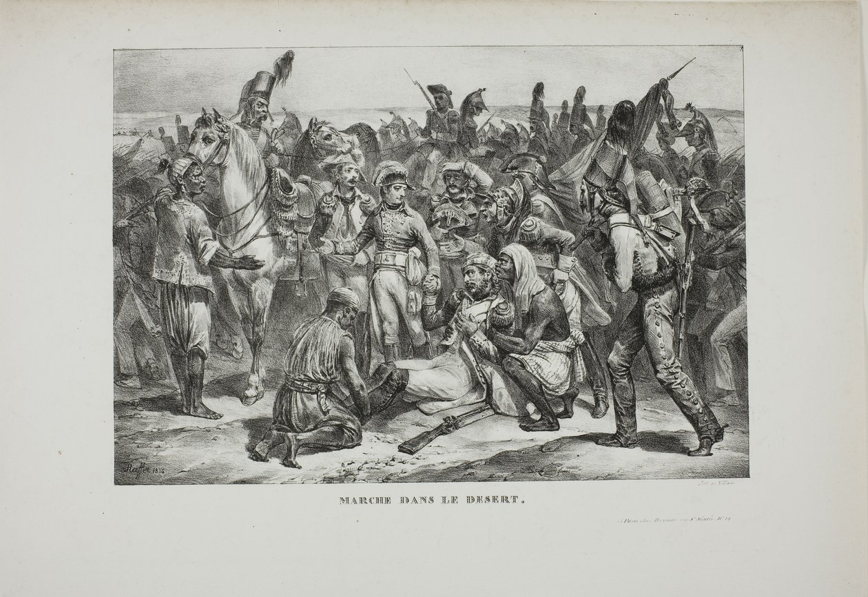 Marcia nel deserto da Denis Auguste Marie Raffet