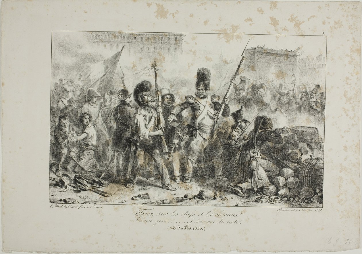 Fuoco sui leader e sulla cavalleria... da Denis Auguste Marie Raffet