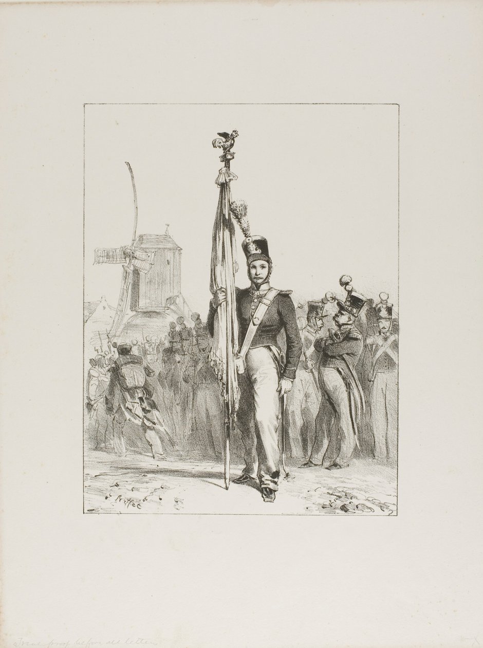 Fanteria leggera, portabandiera da Denis Auguste Marie Raffet