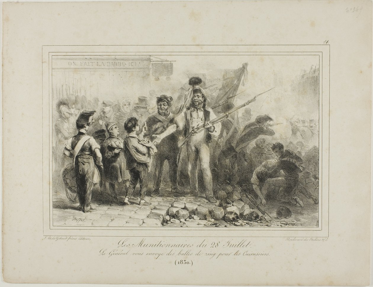 I Munizionieri del 28 luglio da Denis Auguste Marie Raffet