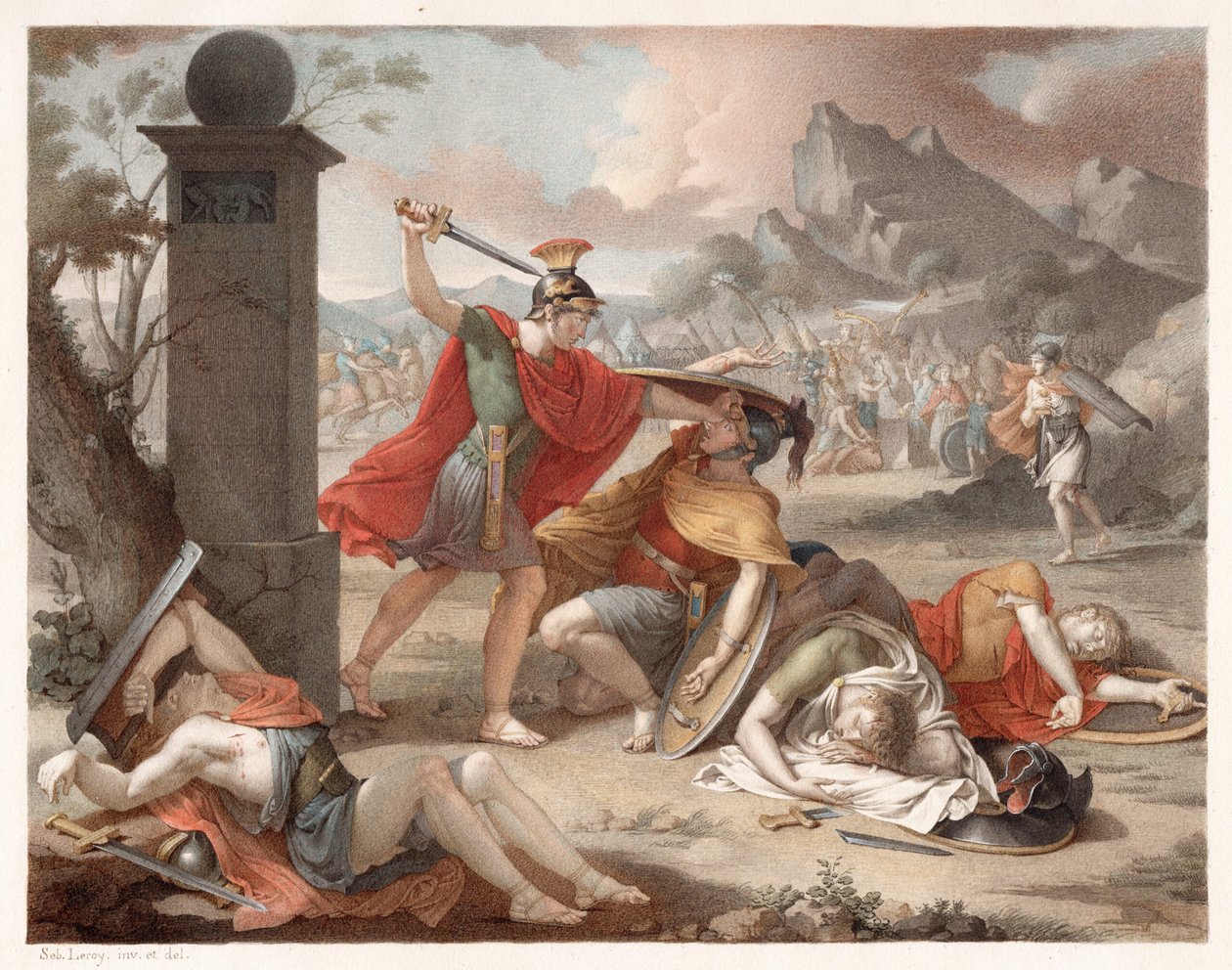 Denis-Sébastien Leroy - La battaglia degli Orazi e dei Curati - 1798 da Denis Sebastien Leroy