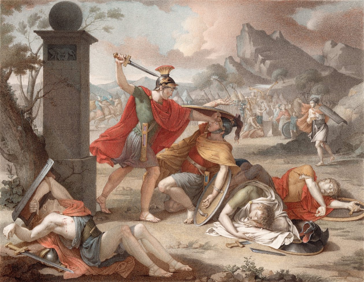 Denis-Sébastien Leroy - La battaglia degli Orazi e dei Curati - 1798 CROP da Denis Sebastien Leroy