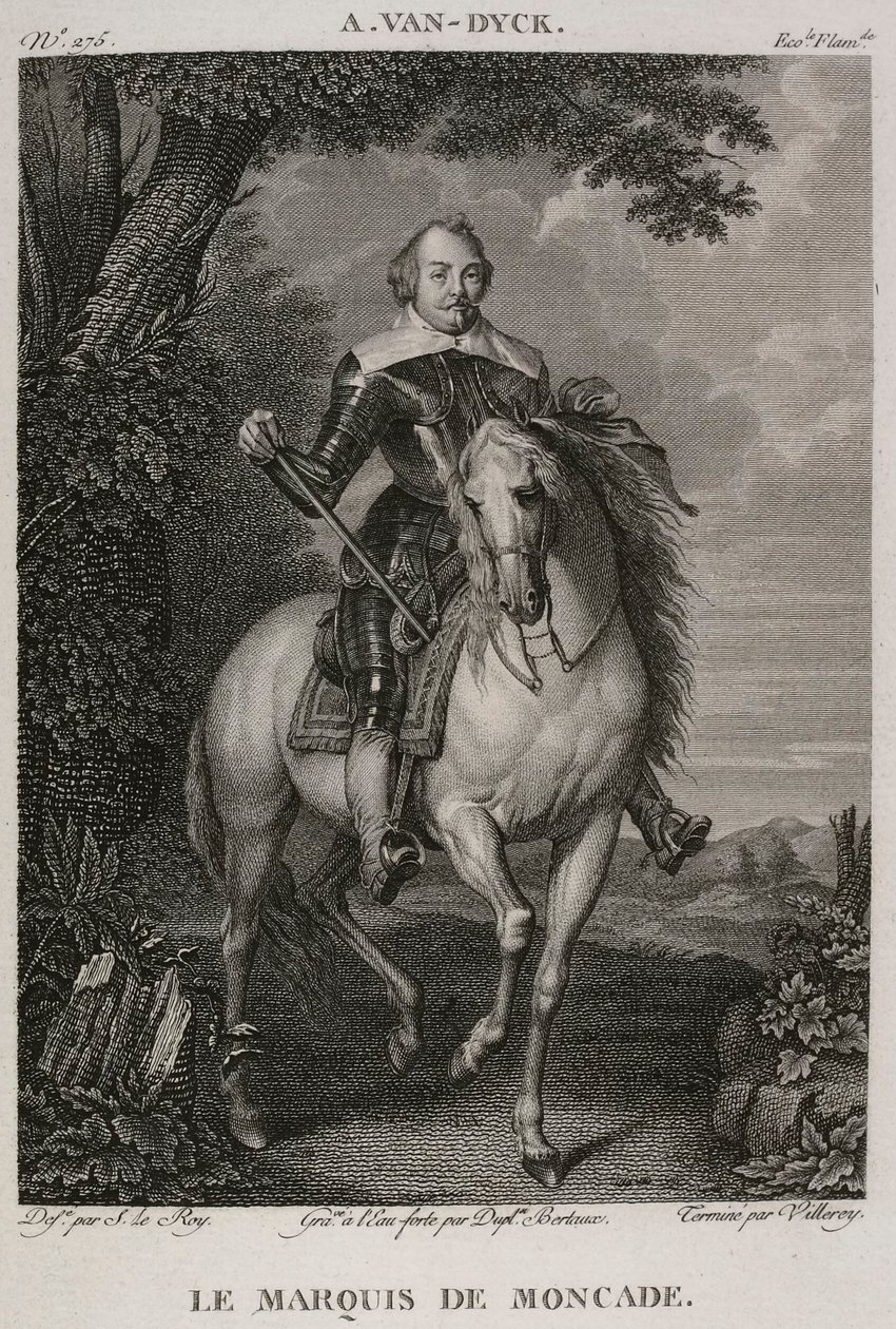 Denis-Sébastien Leroy, Antoine-Claude-François Villerey e Jean Duplessis-Bertaux - Il marchese di Moncade, dopo Antoine van Dyck - 1802-1815 da Denis Sebastien Leroy