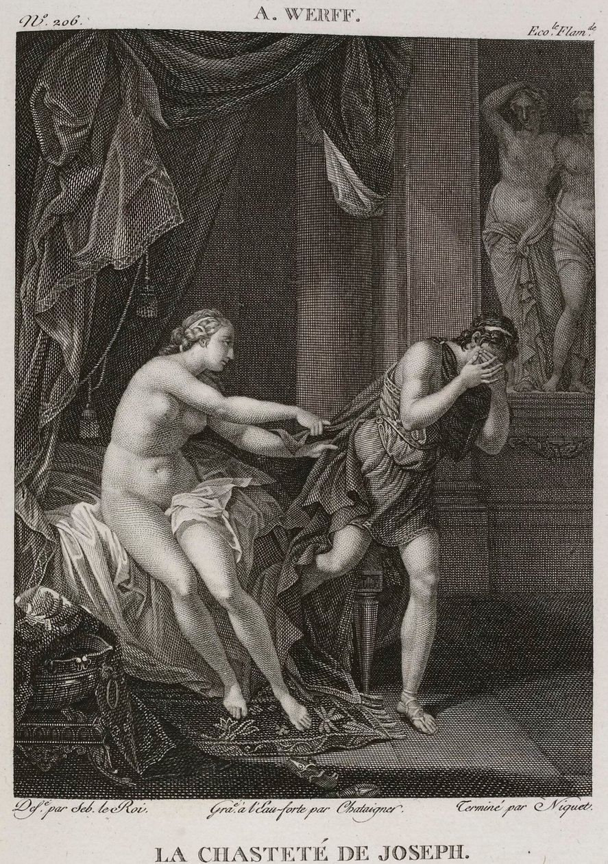 Denis-Sébastien Leroy, Chataigner e Niquet - La castità di Giuseppe, dopo Adriaen van der Werff - 1802-1815 da Denis Sebastien Leroy