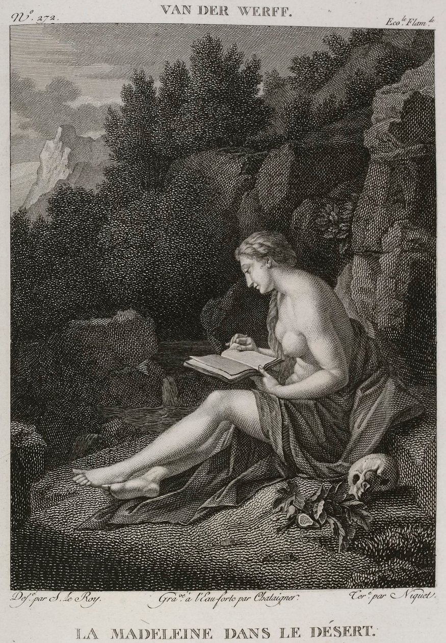 Denis-Sébastien Leroy, Chataigner e Niquet - La Maddalena nel deserto, dopo Adriaen van der Werff - 1802-1815 da Denis Sebastien Leroy