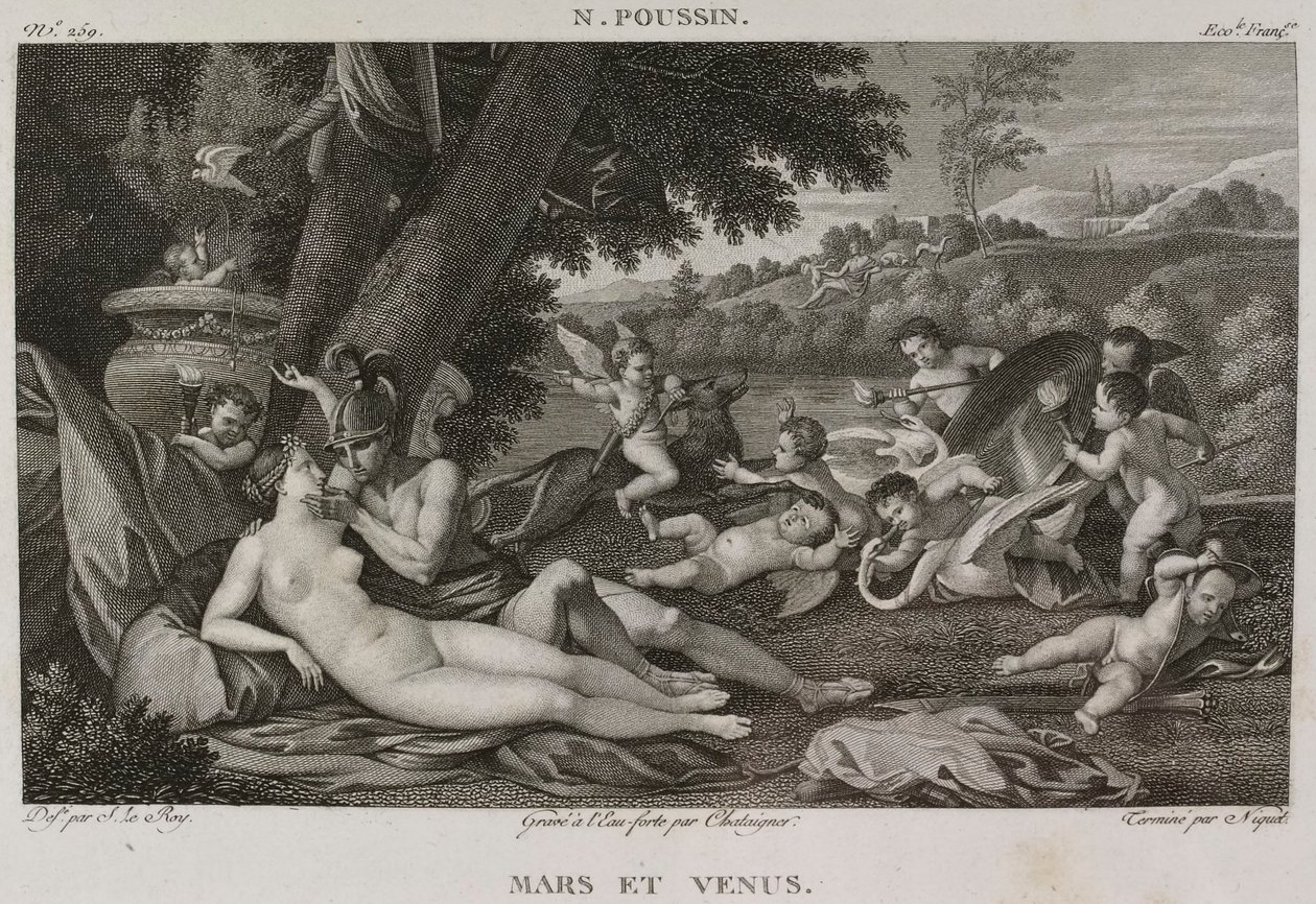 Denis-Sébastien Leroy, Chataigner e Niquet - Marte e Venere, dopo Nicolas Poussin - 1802-1815 da Denis Sebastien Leroy