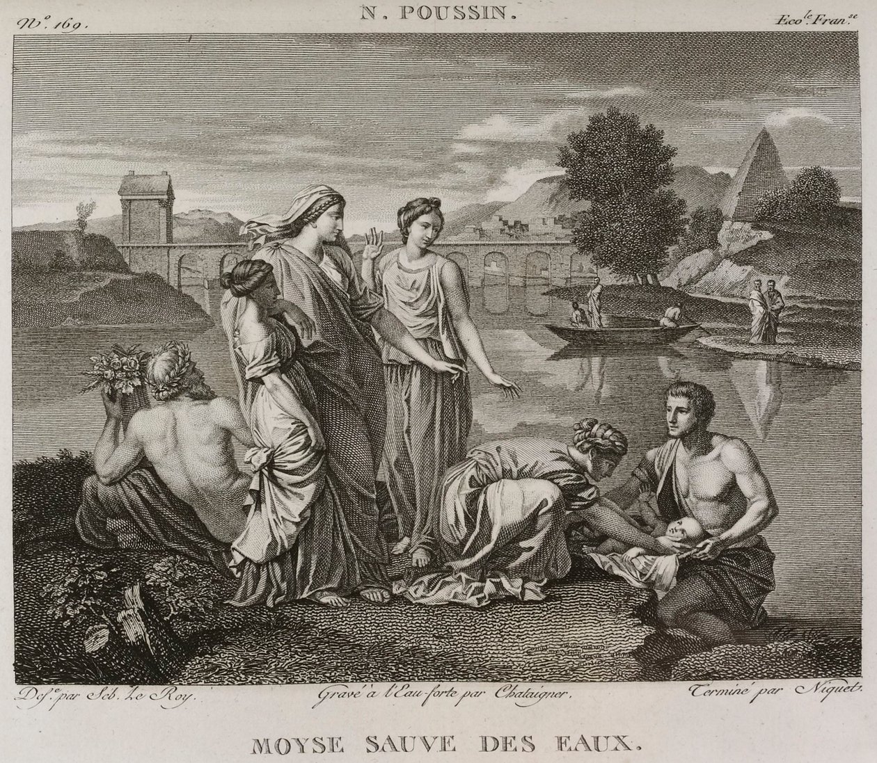 Denis-Sébastien Leroy, Chataigner e Niquet - Mosè salvato dalle acque, dopo Nicolas Poussin - 1802-1815 da Denis Sebastien Leroy