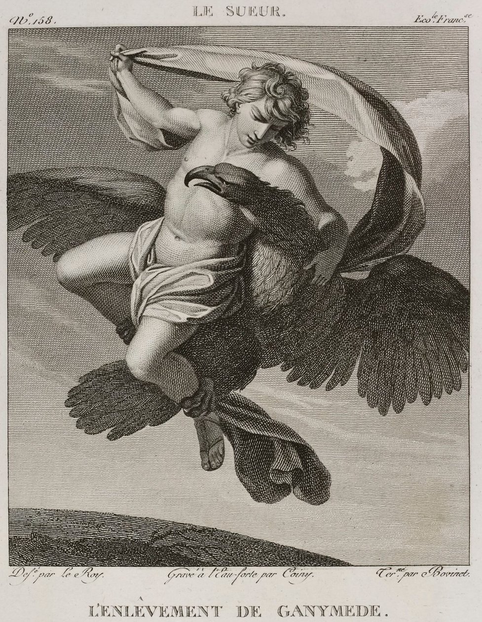 Denis-Sébastien Leroy, Coiny e Bovinet - Il rapimento di Ganimede, dopo Eustache Le Sueur - 1802-1815 da Denis Sebastien Leroy