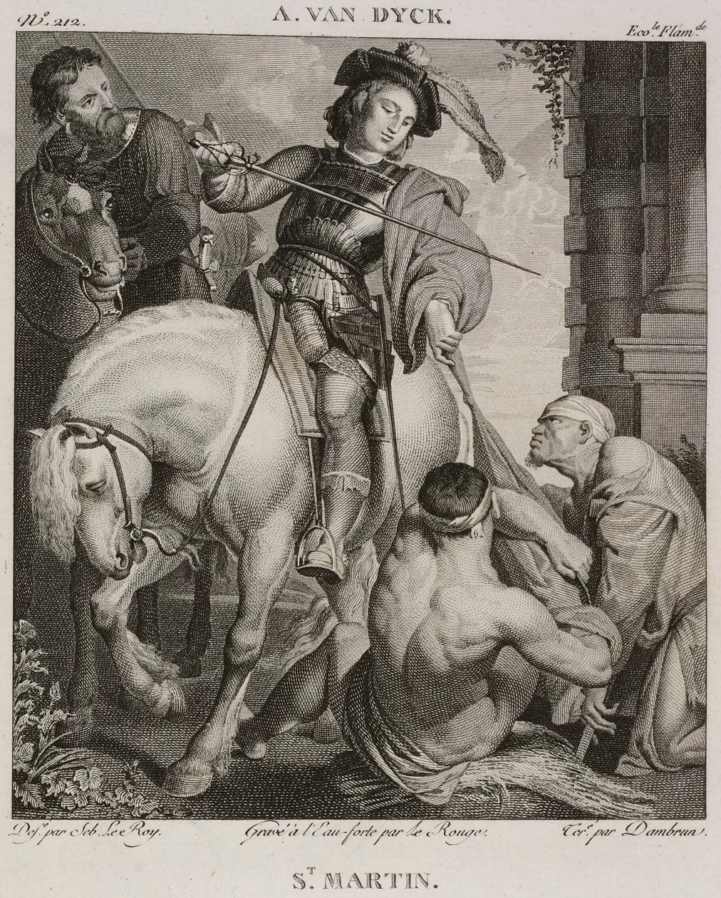 Denis-Sébastien Leroy, Le Rouge e Dambrun - San Martino, dopo Antoine van Dyck - 1802-1815 da Denis Sebastien Leroy