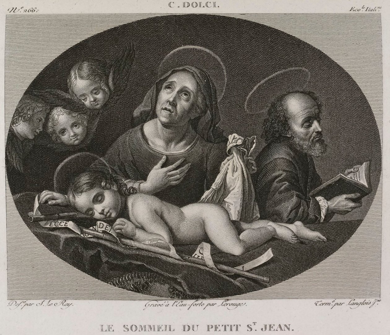 Denis-Sébastien Leroy, Lerouge et Langlois jeune - Il sonno del piccolo San Giovanni, dopo Carlo Dolci - 1802-1815 da Denis Sebastien Leroy