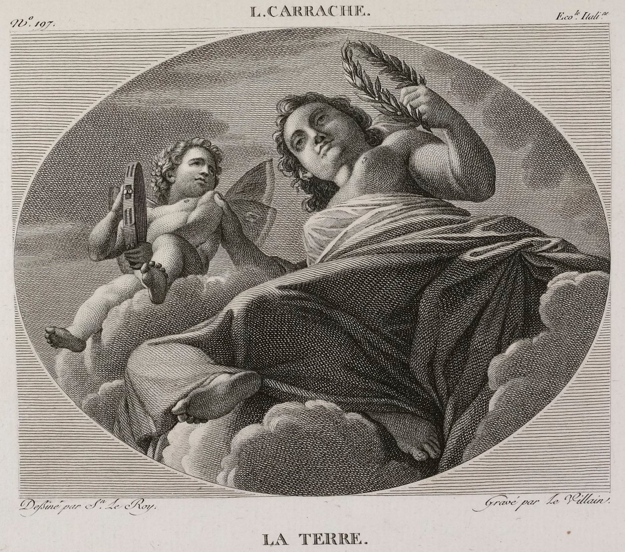 Denis-Sébastien Leroy et Le Villain - La terra, dopo Ludovico Carracci - 1802-1815 da Denis Sebastien Leroy