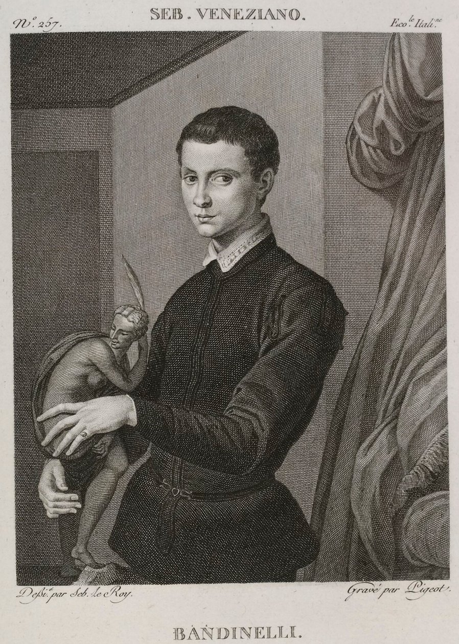 Denis-Sébastien Leroy et Pigeot - Bandinelli, precedentemente attribuito a Sebastiano del Piombo, ora attribuito a Bronzino - 1802-1815 da Denis Sebastien Leroy