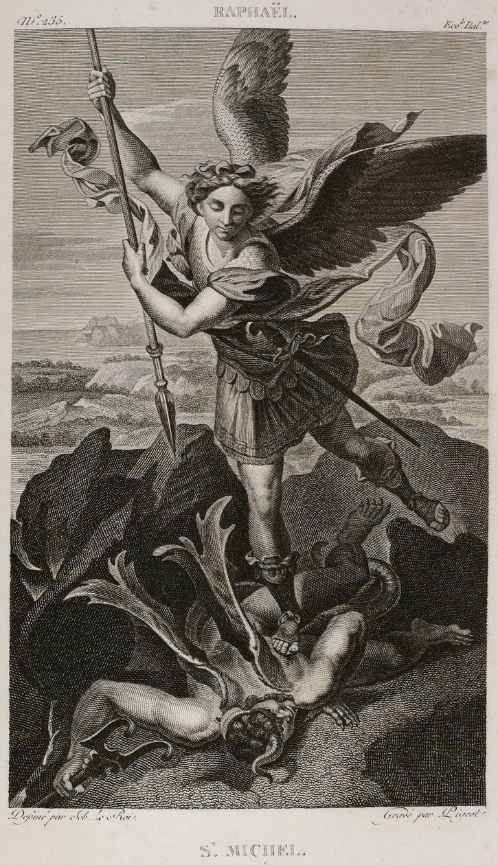 Denis-Sébastien Leroy et Pigeot - Saint Michel, dopo Raffaello - 1802-1815 da Denis Sebastien Leroy
