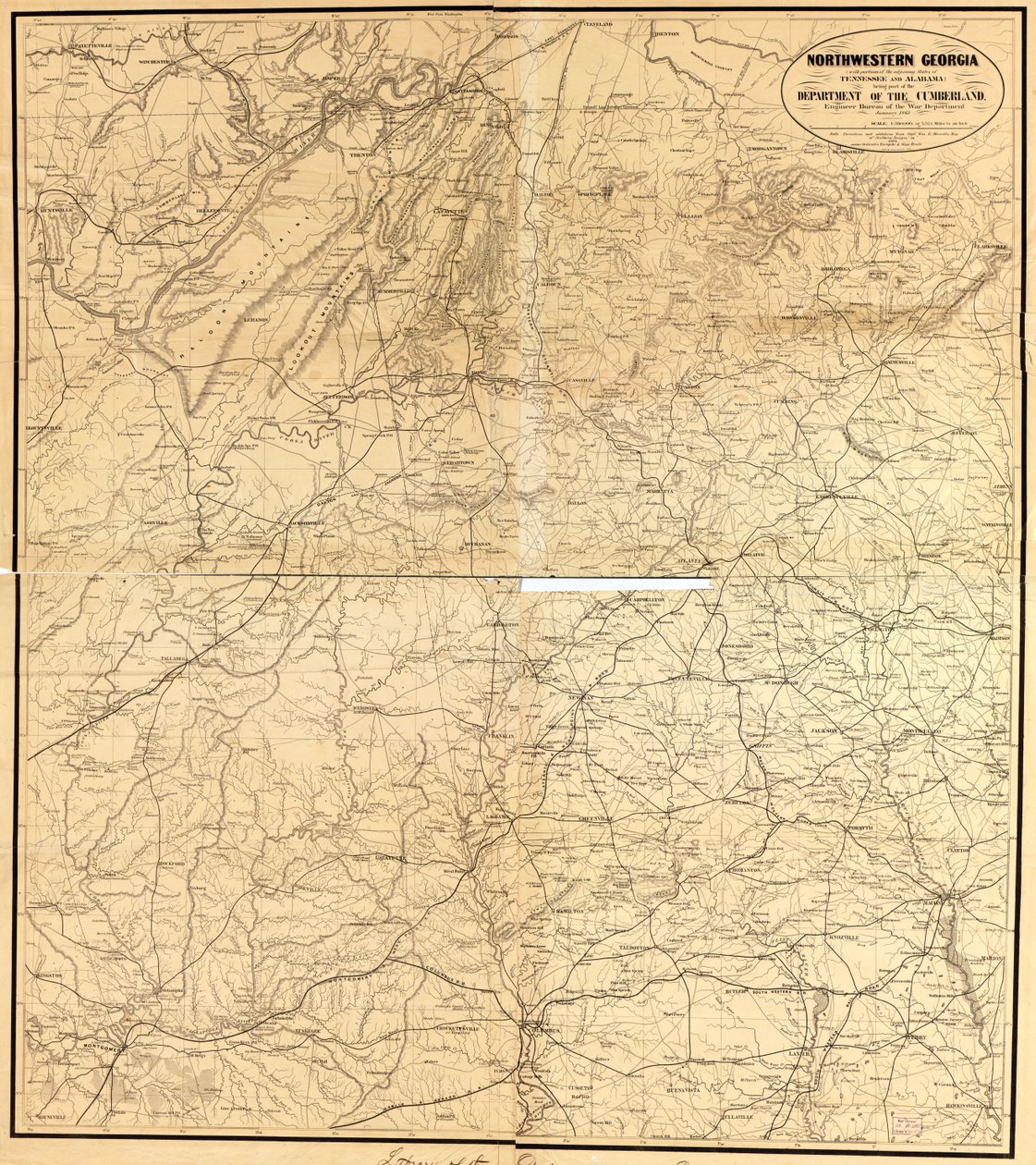 Georgia nord-occidentale (con porzioni degli Stati confinanti del Tennessee e dell