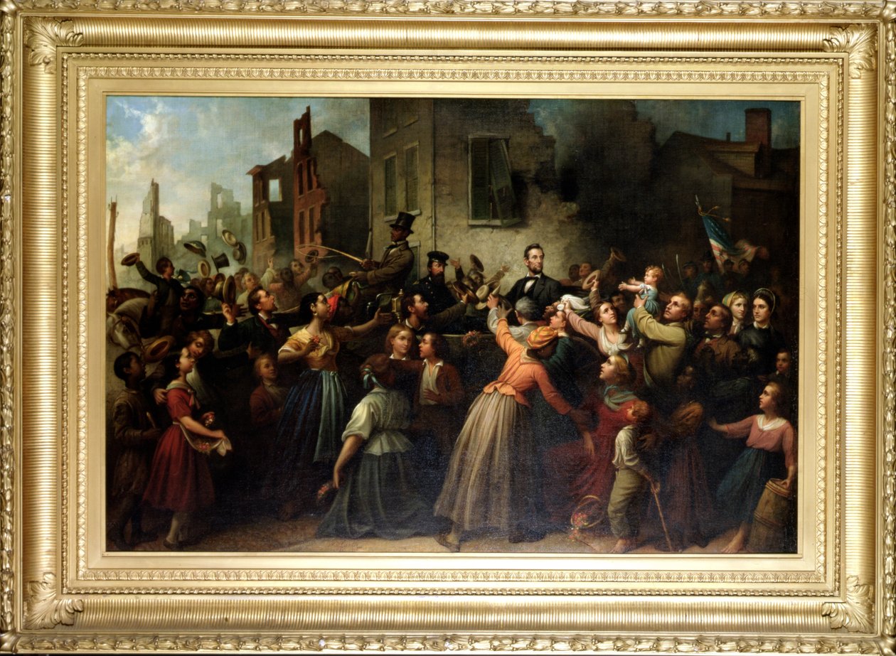 La passeggiata di Lincoln attraverso Richmond, 1866 da Dennis Malone Carter