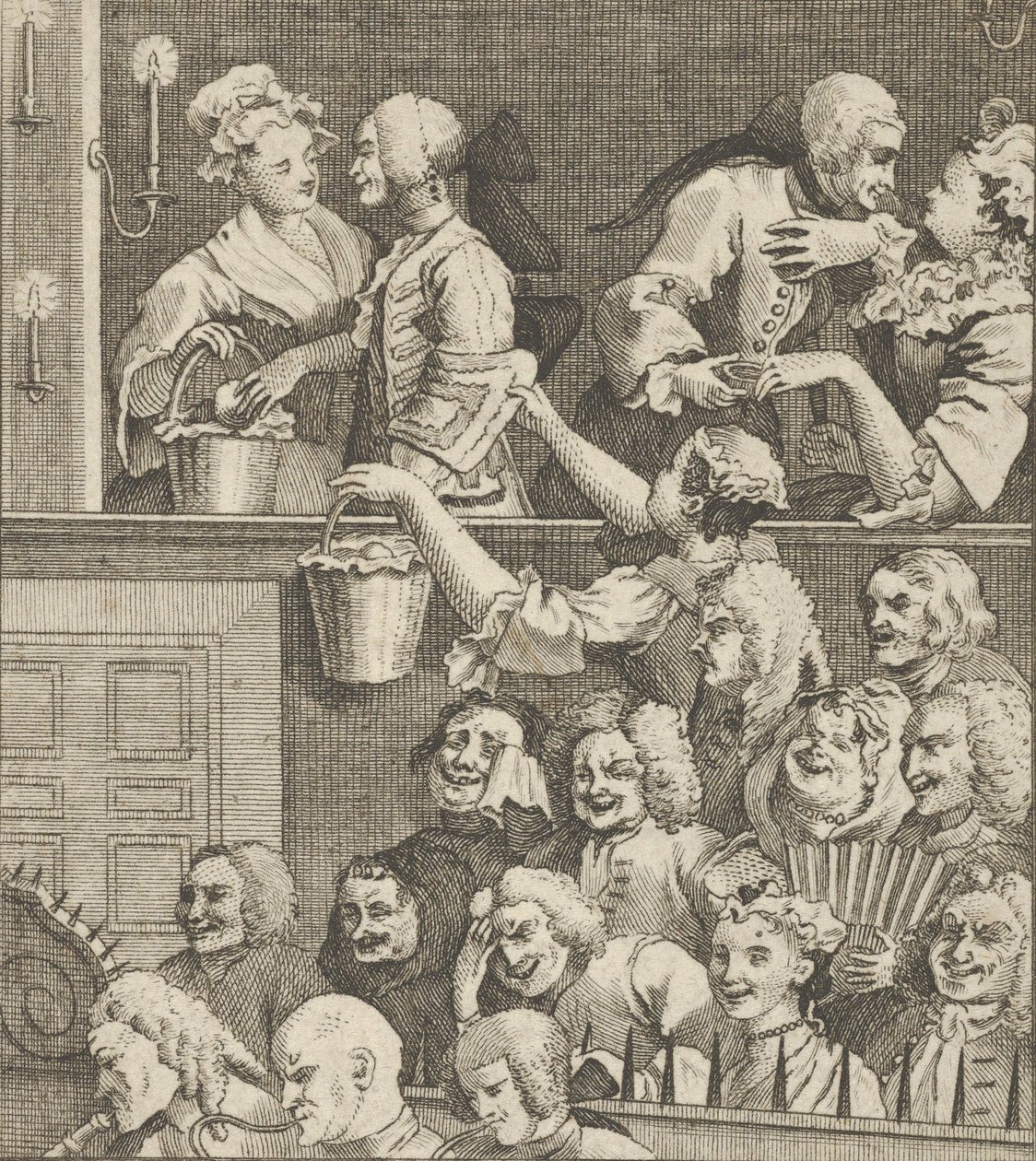 Il pubblico che ride, ca. 1800 da Dent
