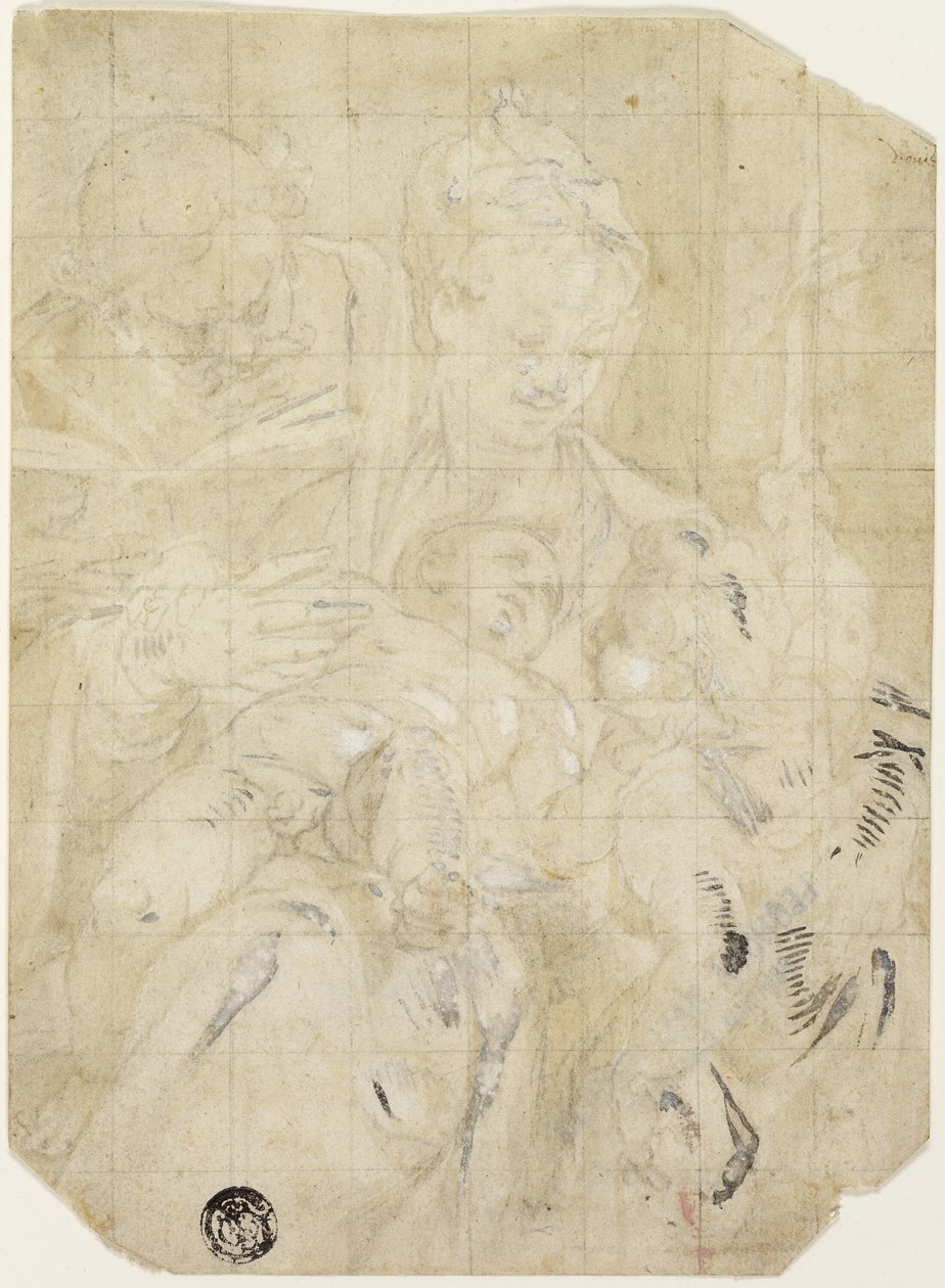 Sacra Famiglia con il piccolo San Giovanni Battista da Denys Calvaert