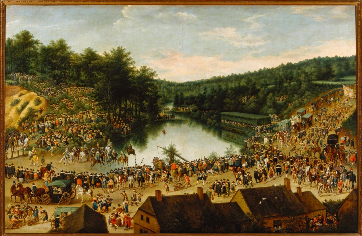 Festività della Madonna del Bosco... (olio su tela) da Denys van Alsloot