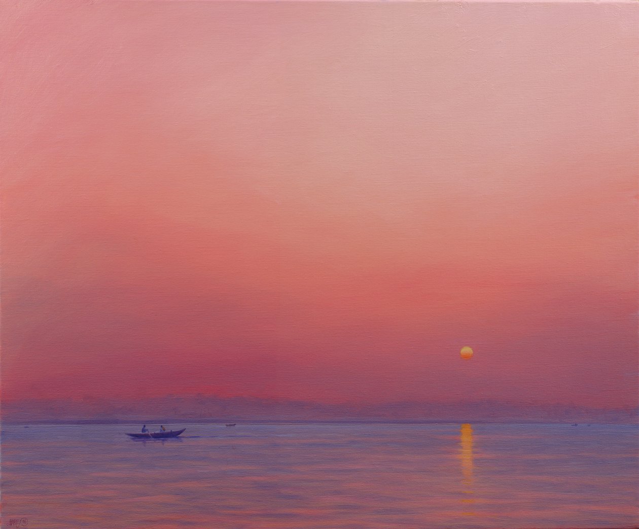 Alba rosa sul Gange da Derek Hare