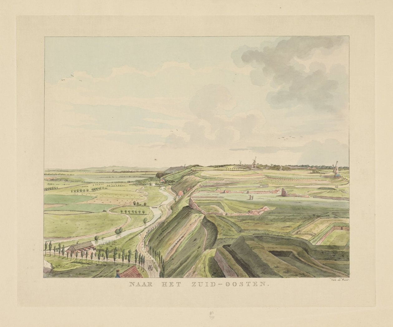 Vista del paesaggio a sud-est di Nimega da Derk Anthony van de Wart