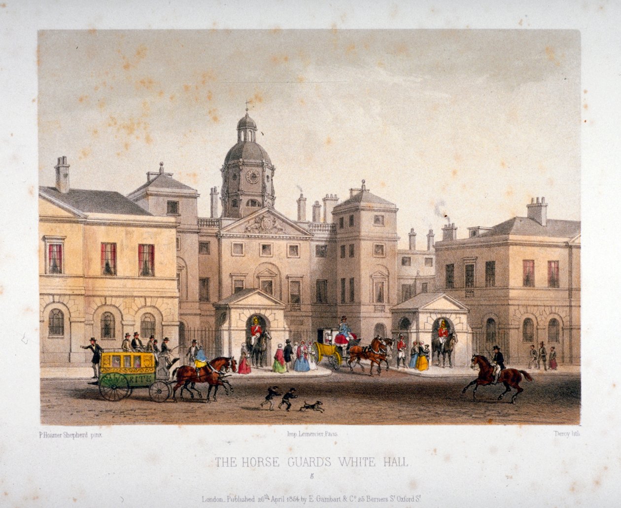 Horse Guards, Westminster, Londra da Deroy