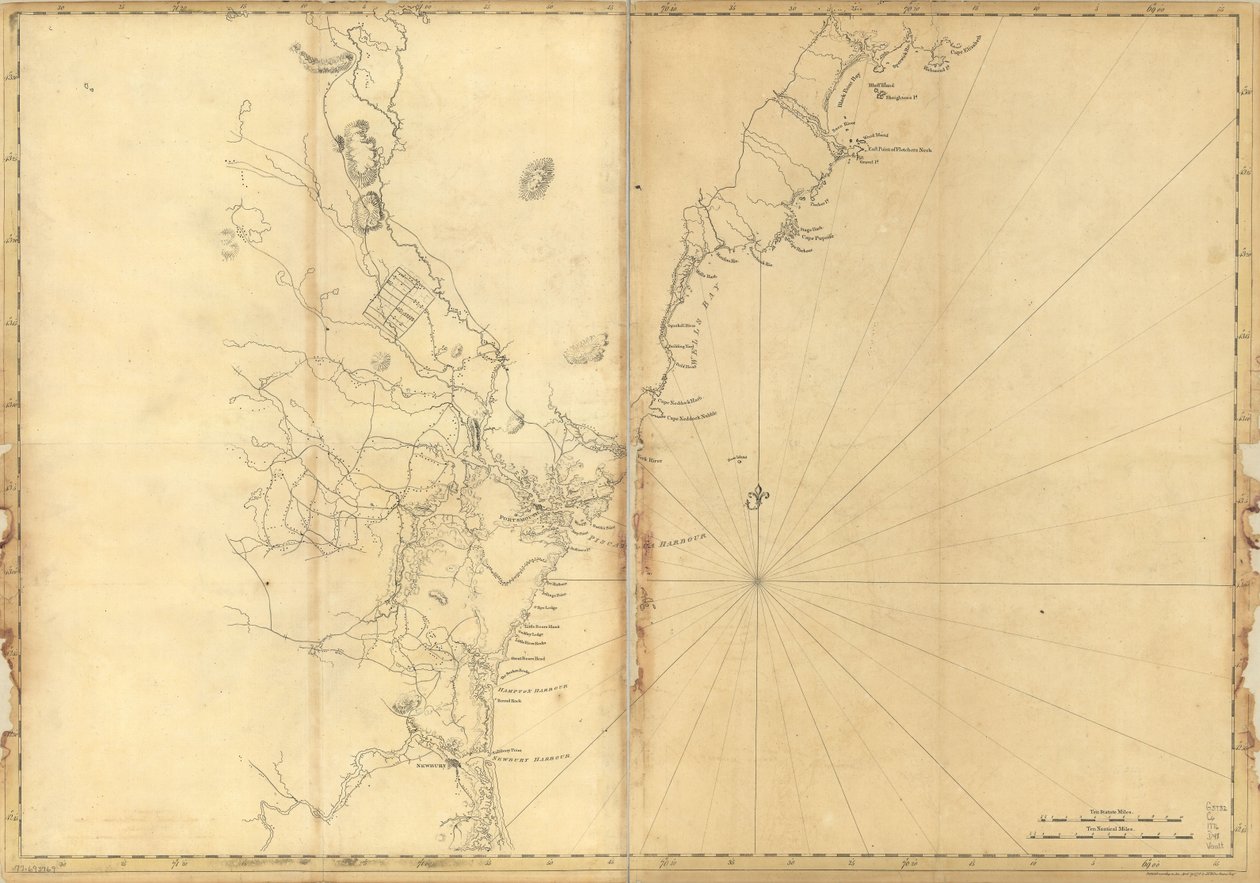 (Costa del New England da Cape Elizabeth, Me. a Newburyport, Mass. LOC 77693969 da Joseph F. W. Des Barres