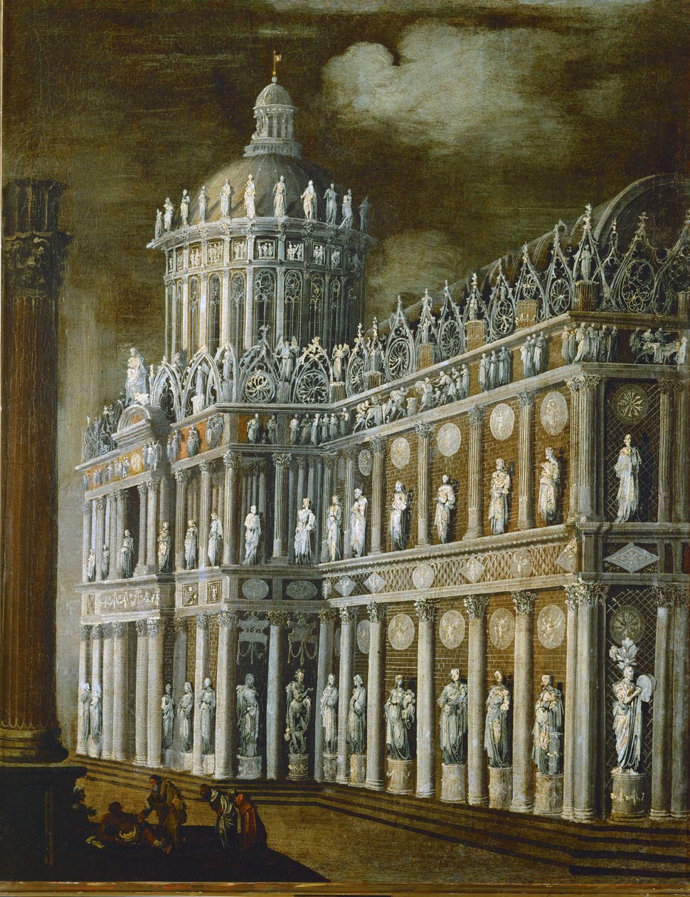 Architettura immaginaria (olio su tela) da Desiderio Monsu