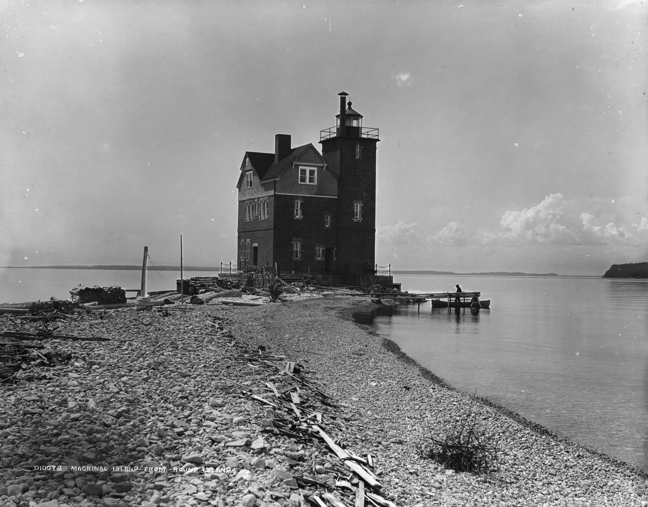 Isola Mackinac da Round Island, c.1899 da Detroit Publishing Co.