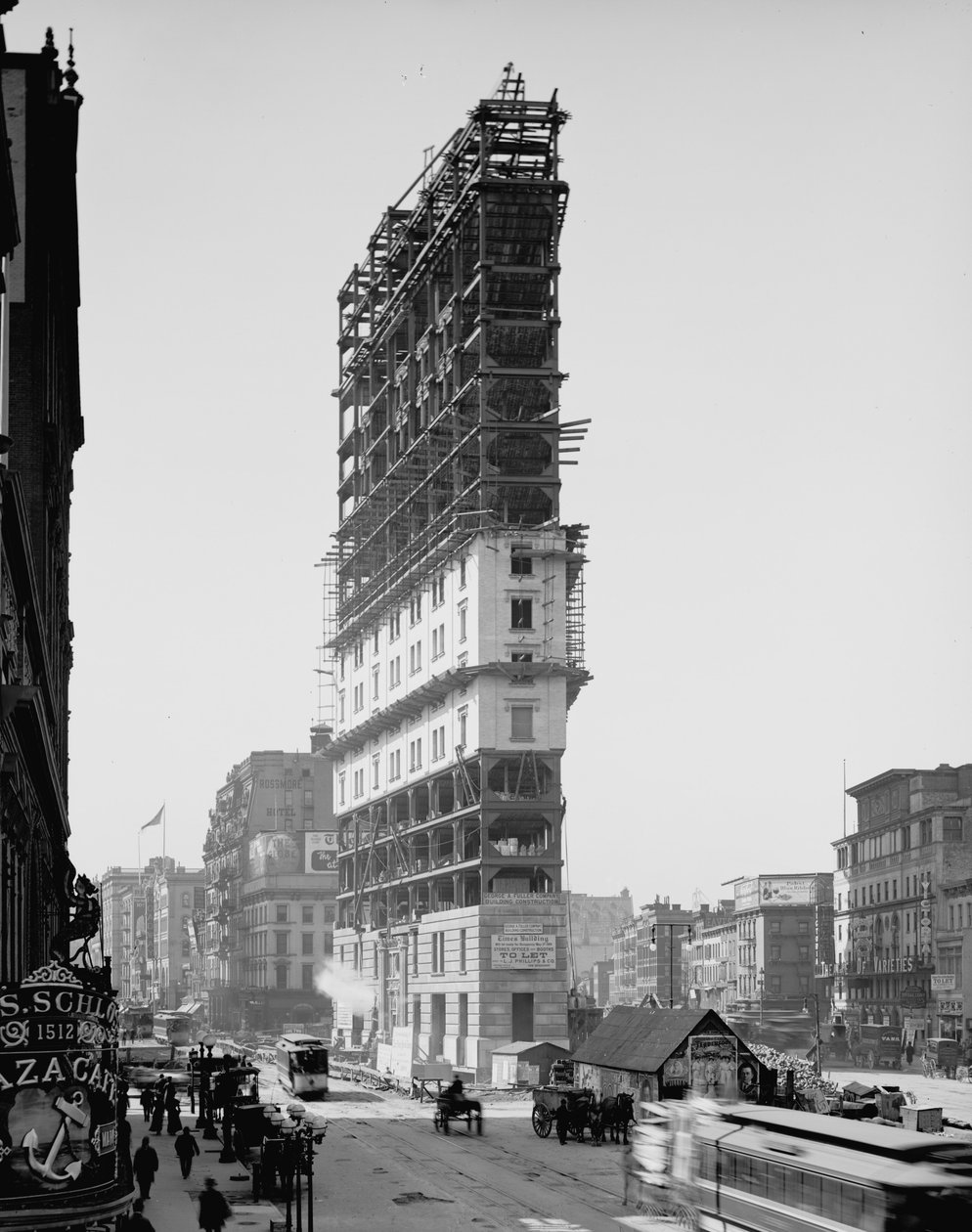 Edificio Times in costruzione, New York, N.Y., c.1903 da Detroit Publishing Co.