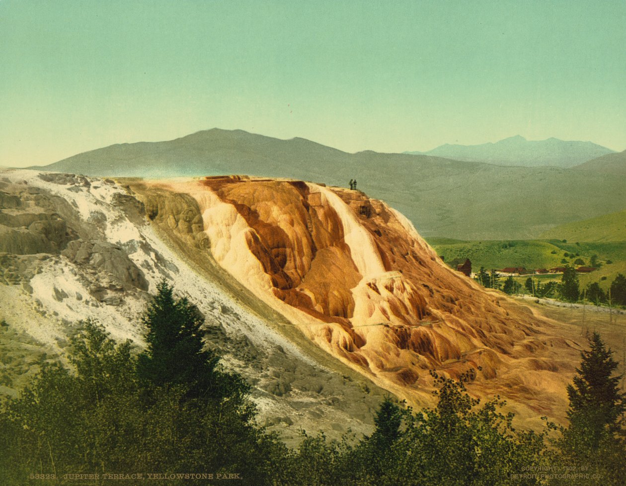 Terrazza di Giove, Parco di Yellowstone, c.1902 da Detroit Photographic Co.