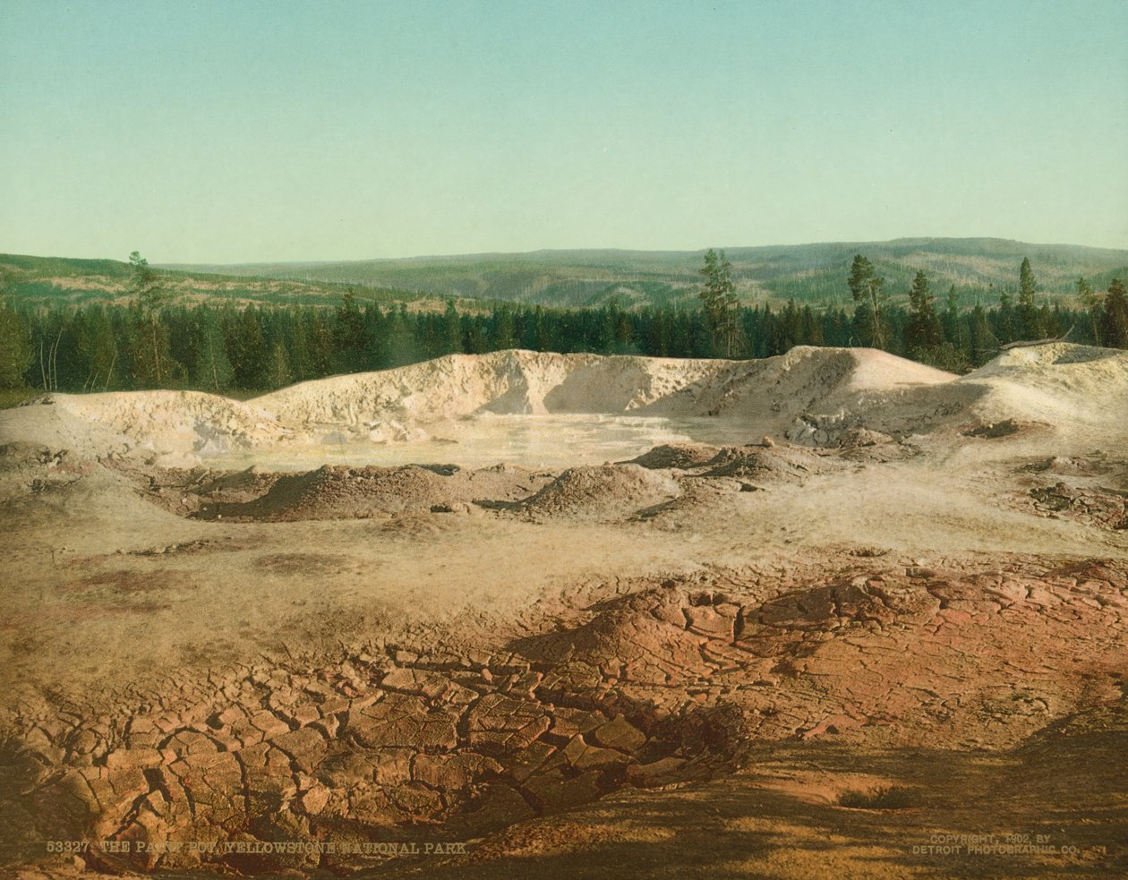Il Vaso di Pittura, Parco Nazionale di Yellowstone, c.1902 da Detroit Photographic Co.