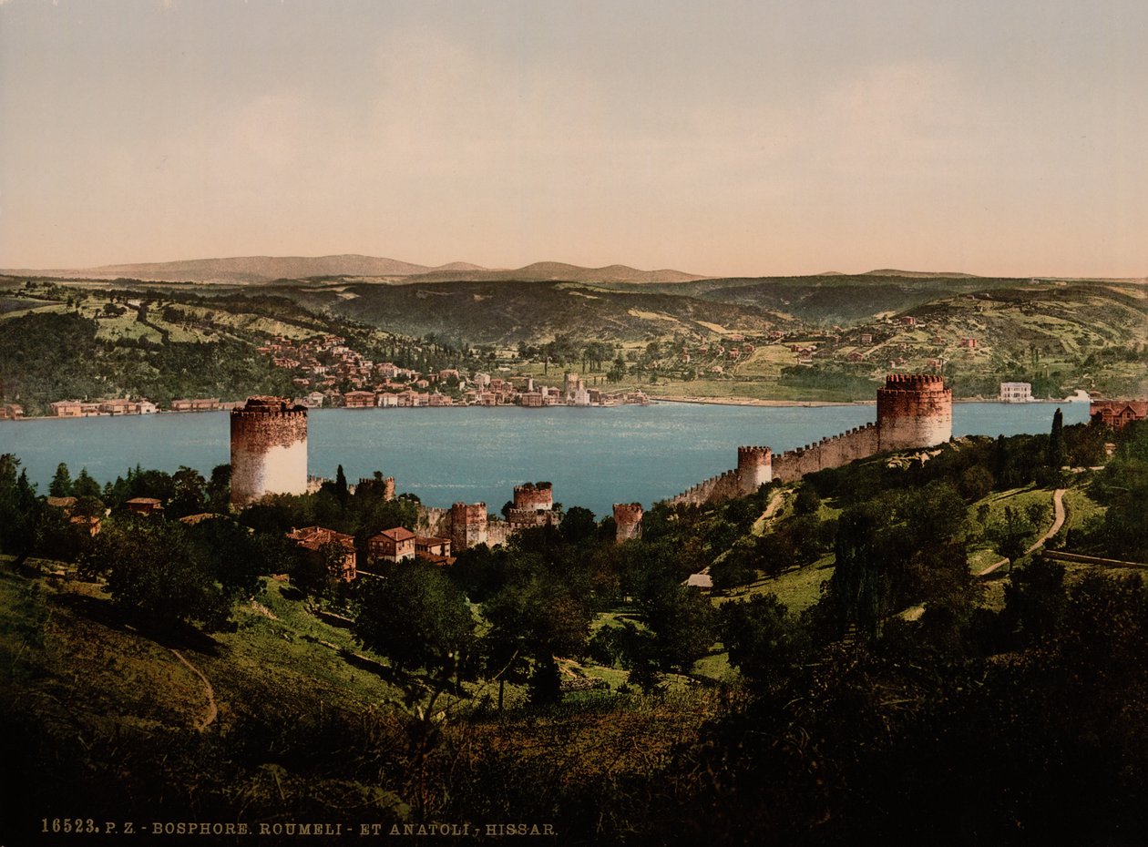 Bosforo, Rumeli e Anadali-Hissar, c.1890-1900 (stampa foto a colori) da Detroit Publishing Co.