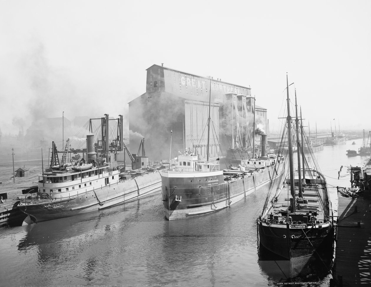 Grande Ascensore del Nord e spedizione, Buffalo, New York da Detroit Publishing Co.