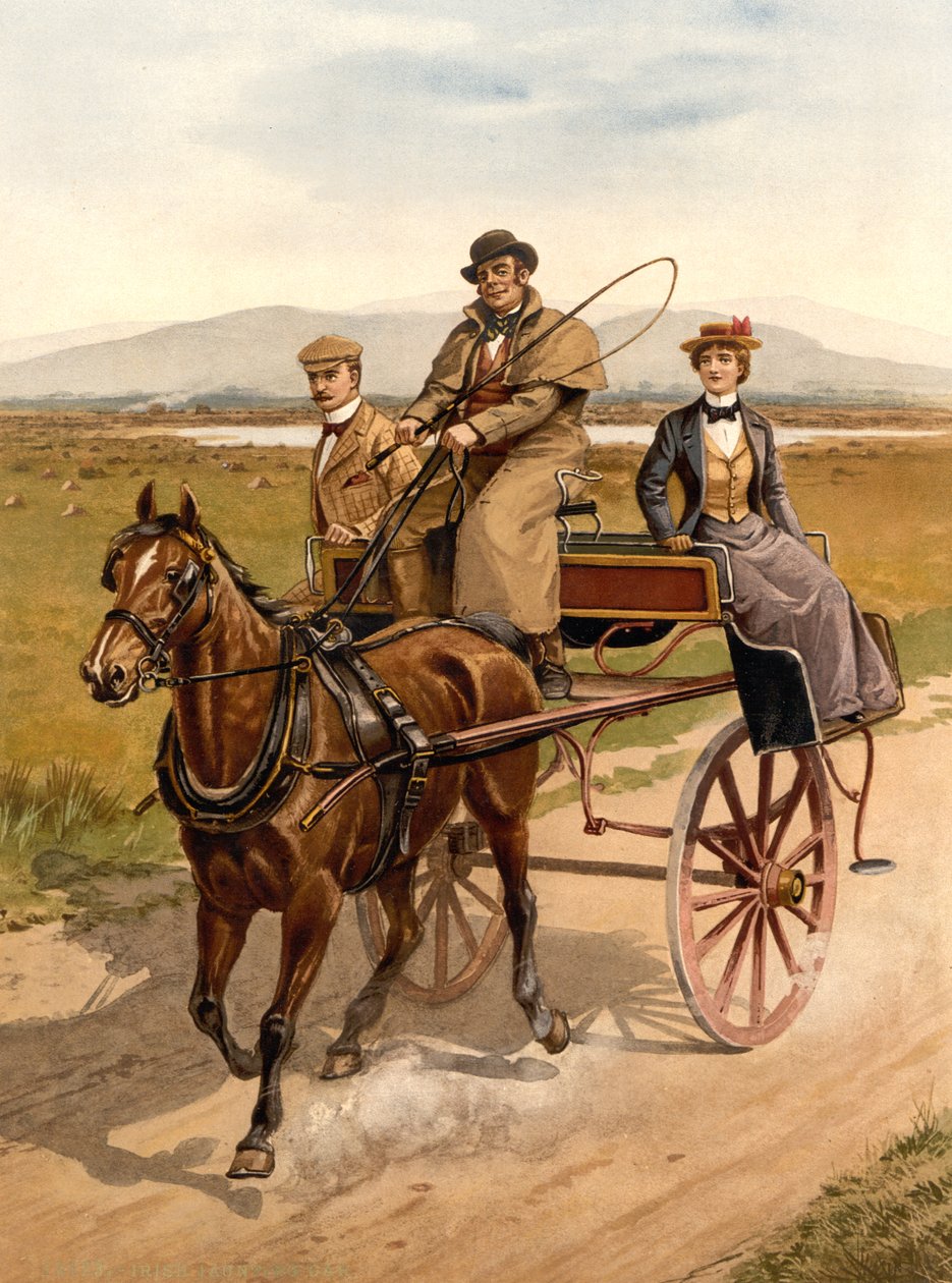 Carro irlandese, c.1890 da Detroit Publishing Co.