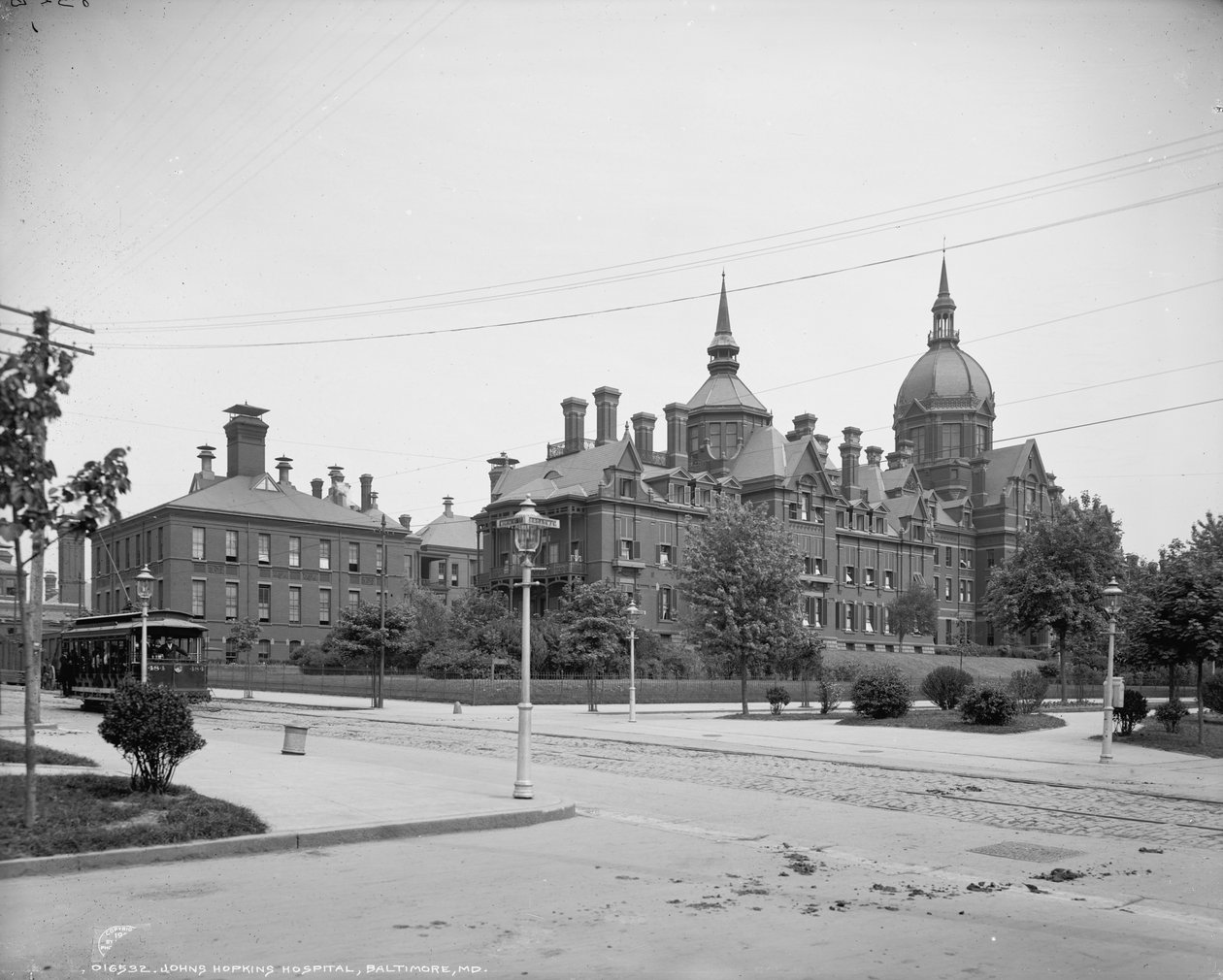Ospedale Johns Hopkins, Baltimora, Md., c.1903 da Detroit Publishing Co.